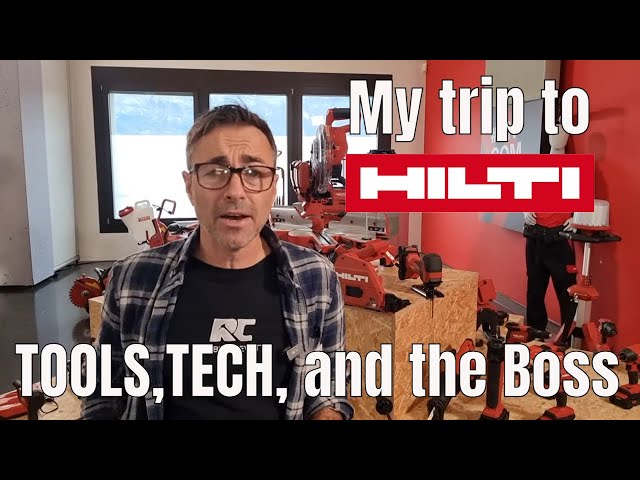 A visit to see Hilti, some of the tools, fastenings and technology and I met the Boss!!!