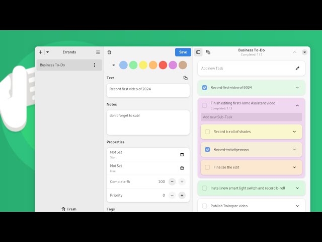 GNOME Circle is SOOOO good - Errands To-Do App Overview