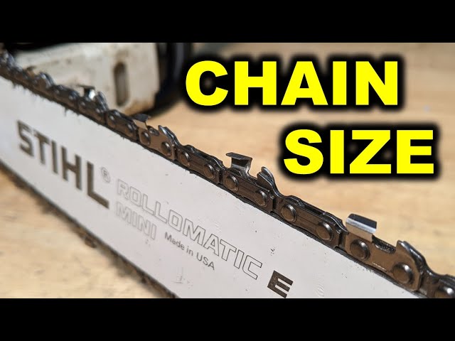 CHAINSAW 101 - How to buy the proper chain for a saw - Drive Links Pitch Gauge Cutter correct size