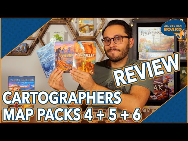Cartographers New Map Packs 4 + 5 + 6 | Review | Expanding Cartographers in Interesting Ways!