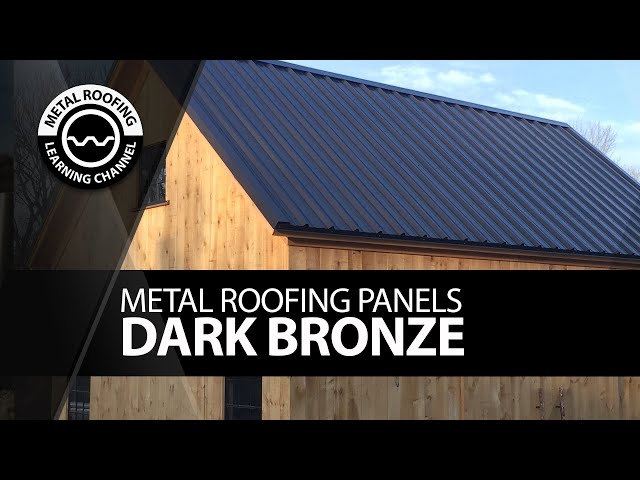 Dark Bronze Metal Roofing and Wall Panels - A Closer Look