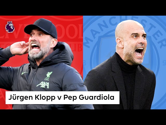 Jürgen Klopp vs Pep Guardiola | Liverpool vs Man City | 10 BEST Premier League Moments