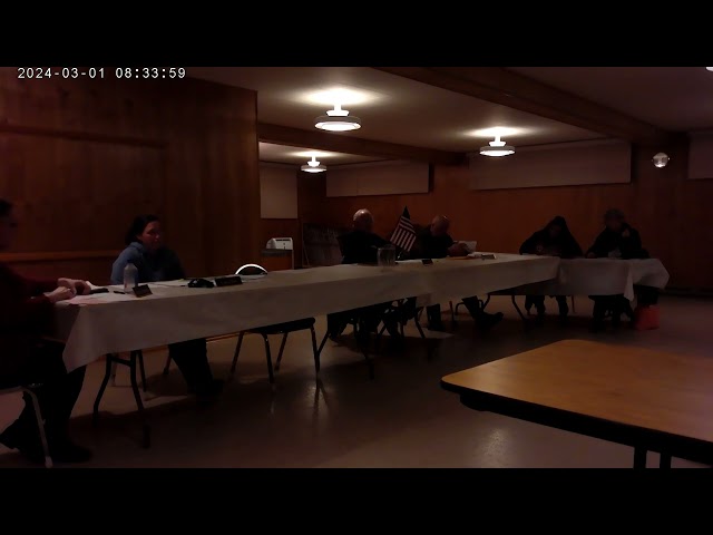 Lind Council Meeting 2-27-24 Part 2 Laws, tires, rental contract rebuke, well, LI audit, late taxes