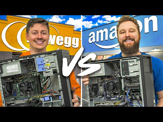 Amazon vs Newegg Prebuilt Gaming PC Challenge!