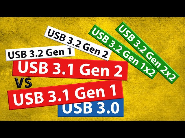 USB 3.1 Gen 1 vs Gen 2... vs USB 3.2 Gen 1 vs... What? Names Explained
