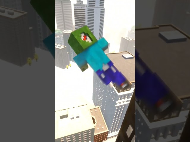 Zombie Pushed Off Skyscraper