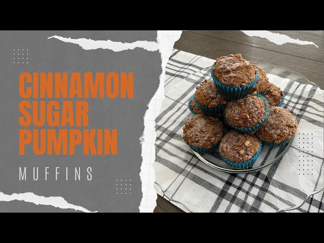 Cinnamon Sugar Pumpkin Muffins | Easy Recipe! | So Yummy! | Cook With Me