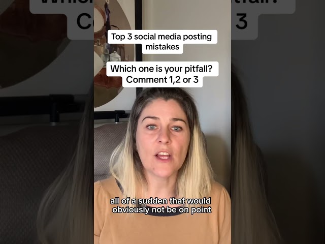 Top 3 social media posting mistakes