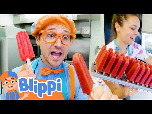 Blippi Makes Fruit Popsicles! | Learning Healthy Eating For Children | Educational Videos for Kids