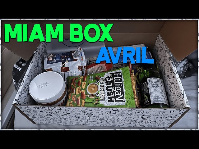 Unboxing et dégustation de la miam box de Avril (Américain)