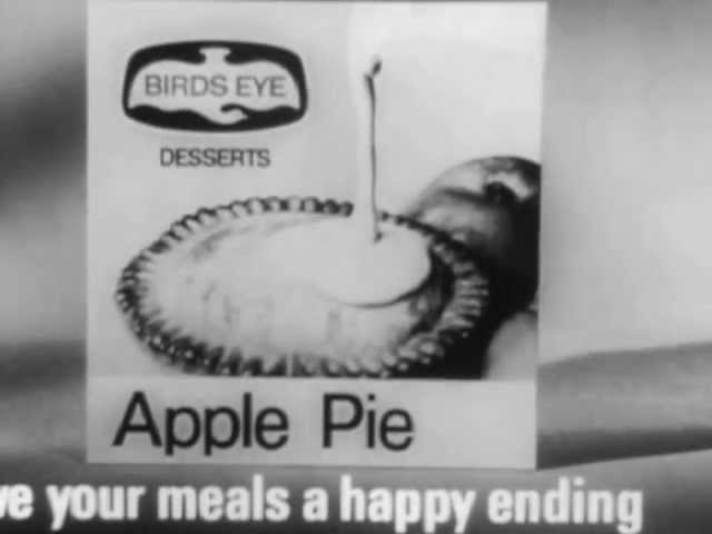 Birds Eye Apple Pie Dessert - 1960s Advert