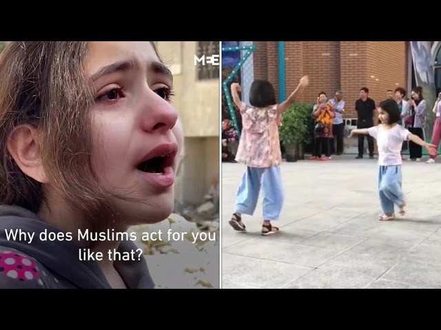 Life of Palestinian Muslim Children and Uyghur Muslim Children in Xinjiang China