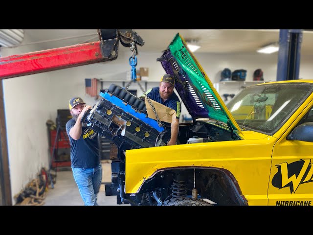 Bigger, Badder, Banana Engine Jeep Install!