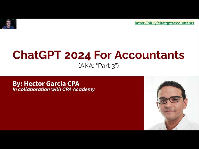 ChatGPT 2024 (Advanced Features for Accountants)