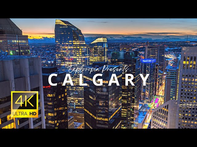 Calgary, Alberta, Canada 🇨🇦 in 4K ULTRA HD 60FPS by Drone