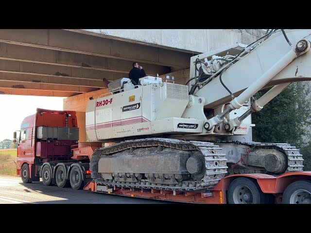 Loading And Transporting The Terex RH30-F Excavator - Sotiriadis/Labrianidis Construction Works - 4k