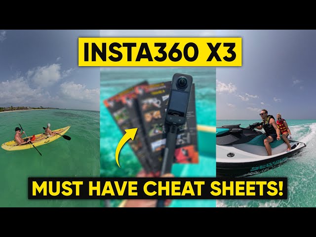 Insta360 X3 Cheat Sheets - Beginner to Pro in seconds!