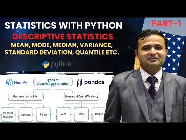 Python Descriptive Statistics: Mean, Mode, Median, Variance, SD, Quantile | Analyze Data with Python