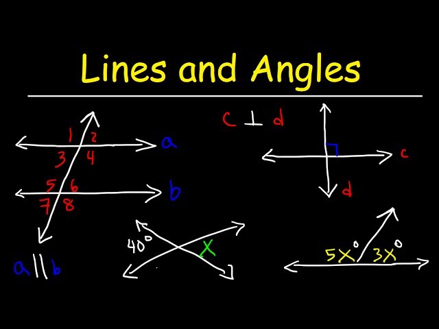 Parallel and Perpendicular Lines, Transversals, Alternate Interior Angles, Alternate Exterior Angles