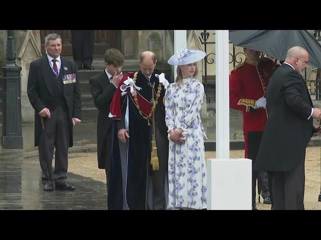 Prince Edward and Sophie, Duchess of Edinburgh, arrive for coronation | AFP