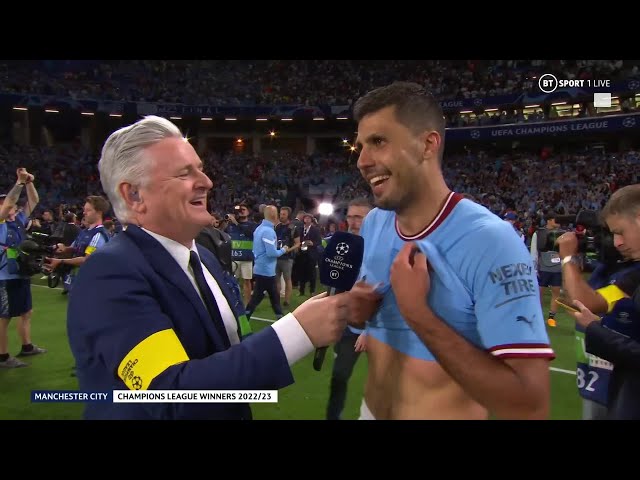 'Pep, put me in!' | Match Winner Rodri After Winning The Champions League For Manchester City 🏆