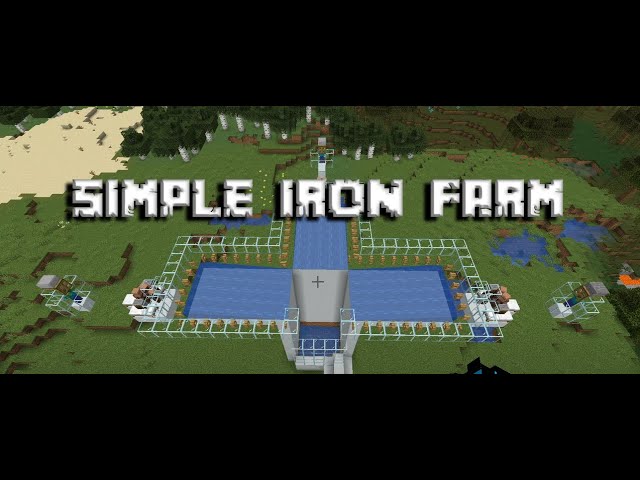 ⚒️ Minecraft: How to Build [#3] Simple Iron Farm Tutorial! | [철 농장]