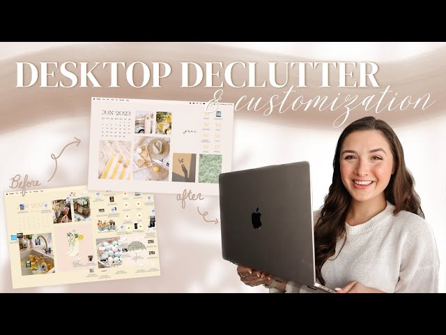 ORGANIZE & TRANSFORM Your MacBook | M2 MacBook Declutter Routine & Aesthetic Desktop Customization