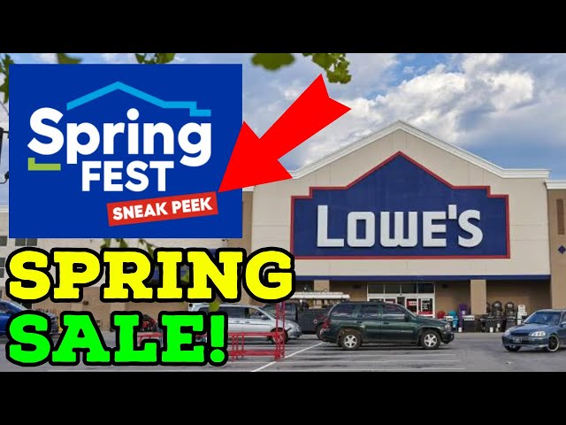 Lowes Spring Fest Sneak Peak!