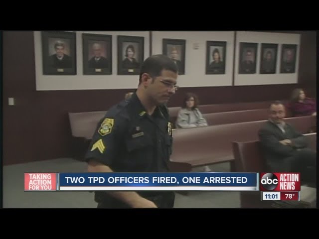 Two TPD officers fired, one arrested