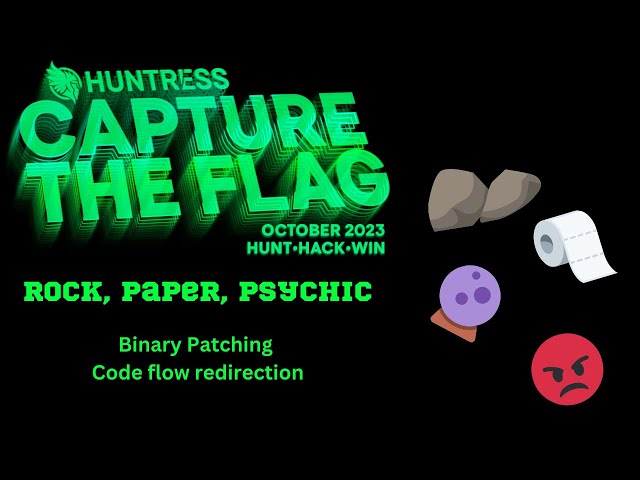 this computer READS YOUR MIND. Rock, Paper, Psychic | Huntress 2023 CTF