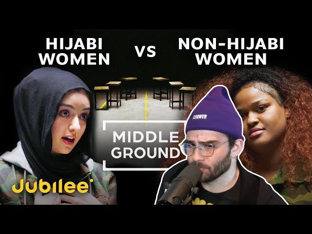 HasanAbi reacts to Does Hijab Oppress These Muslim Women? | Middle Ground [Mukbang]