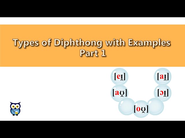 Types of Diphthong with Examples: Part 1