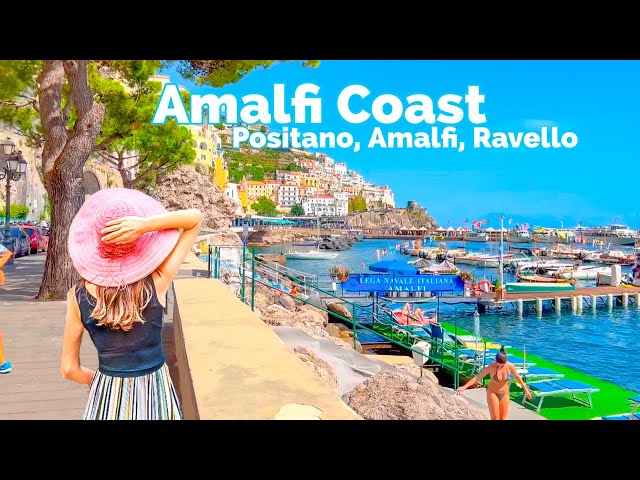 Amalfi Coast, Italy 🇮🇹 - Positano | Amalfi | Ravello - 4K HDR 60fps Walking Tour