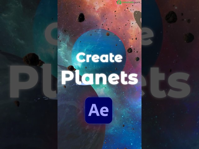 How to Create PLANETS in After Effects? #shorts #photoshop