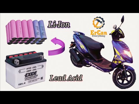 How to make Lithium ion Battery pack for Motorcycle? Forget Lead acid Battery CPI Oliver Sport 50cc³