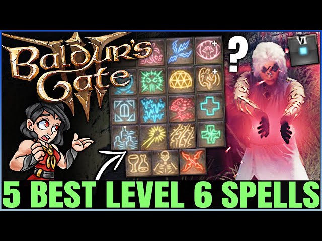 Baldur's Gate 3 - 5 Secretly OVERPOWERED Spells You Need to Use - Best Level 6 Spell Guide & Combos!
