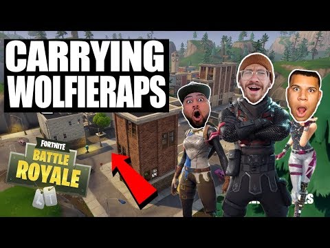 CARRYING WOLFIERAPS IN FORTNITE!! FORTNITE BATTLE ROYALE WITH TEAM ALBOE!!