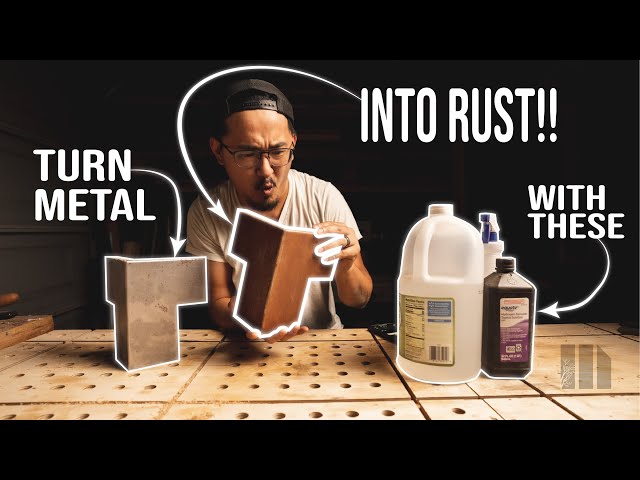 Corten Steel Finish with Household Products! // How To // DIY Projects