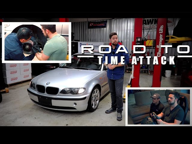 ROAD TO TIME ATTACK // Ep. 1 // BMW Build: StopTech Brake Install // Sim Training on Assetto Corsa