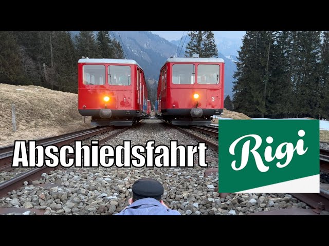Rigi Bahnen Abschiedsfahrt Triebwagen 1 - 4