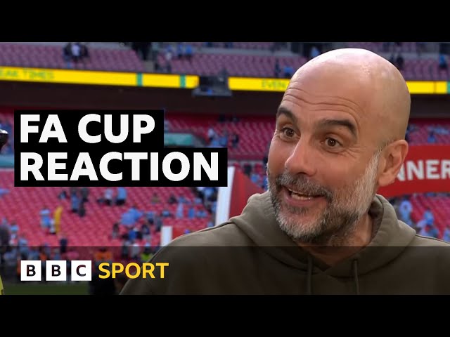 Guardiola, Stones and Grealish on FA Cup Final win | BBC Sport