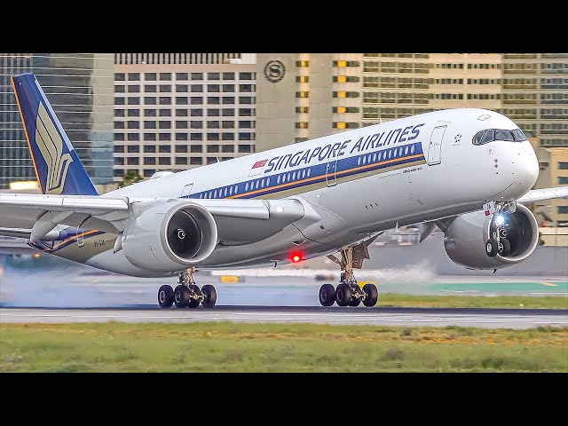 30 LANDINGS in 17 MINUTES at LAX | Los Angeles Airport Plane Spotting [LAX/KLAX]