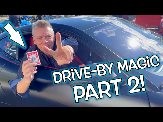 Magic Tricks from a Sports CAR at a Car Show?! - Part 2!