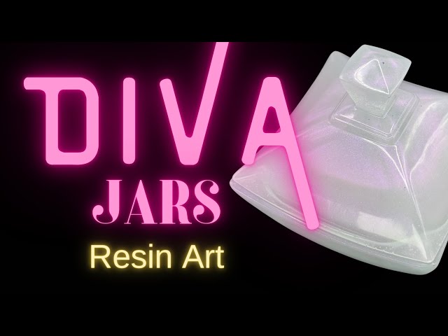 Transforming Ordinary Jars into Stunning DIVA Pieces with Resin Art - Watch Now!