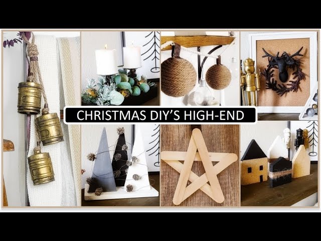 DIY'S CHRISTMAS DECOR HIGH-END Dollar Tree (easy, cheap & affordable) 2021