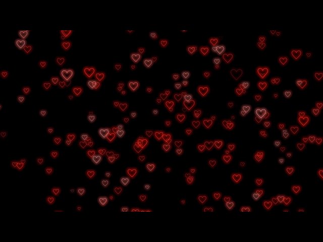 Neon Light Hearts Flying❤️Heart Video Background | Animated Background | Heart Moving Background