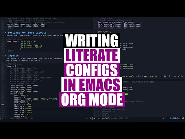 Every Config Should Be A Literate Config! - DT LIVE