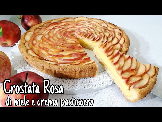 Crostata Rosa di mele  🌹🍎e crema pasticcera!