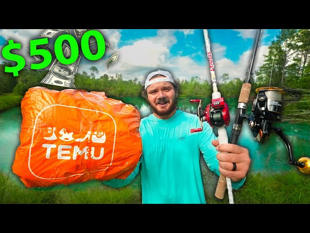 $500 TEMU Budget Fishing Challenge! (Rod, Reel, Lure)