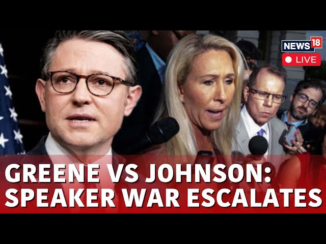 Speaker Johnson LIVE | GOP 'Rebels' Declares War On Johnson | Marjorie Greene Vs Johnson | N18L